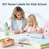 D110 Upgraded Version Mini Label Maker Machine With Tape, Portable Bluetooth Thermal Printer, Sticker Labeler With Multiple Templates For Office Organization Home Kitchen School, White
