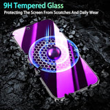 2 Pack Privacy Screen Protector For Iphone 14, Iphone 13 Pro, Iphone 13 6.1 Inch Anti Spy Private Tempered Glass Film, Purple Gradient Anti Blue Light, Anti-Scratch, Full Coverage