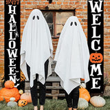 Halloween Banners & Outdoor Porch Signs, Happy Halloween Welcome Yard Decor