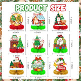 9-Piece Christmas Table Centerpieces for Holiday Party Decorations