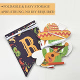 Taco Bar Banner, Mexican Fiesta Party Decorations for Cinco De Mayo & Celebrations