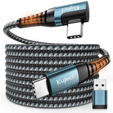 Link Cable 20Ft Compatible For Quest 3S/3, Quest 2/Pro, Pico 4, Nylon Braided Accessories For Rift S/Steam Vr Games, Usb 3.0 Type C To C High Speed Data Transfer Charging Cord For Gaming Pc