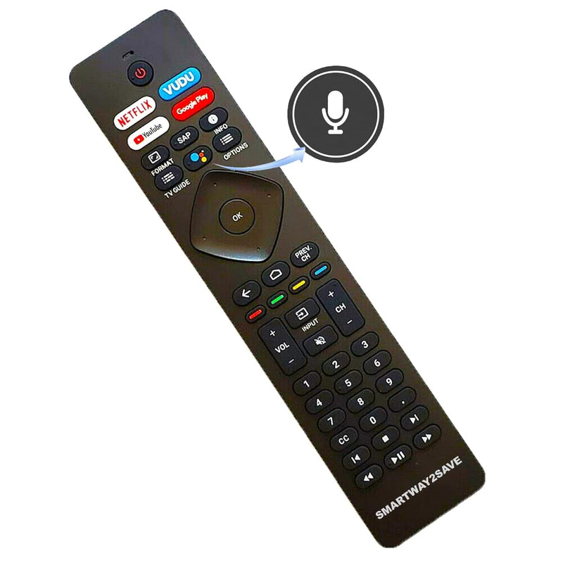 Nh800Up Rf402A-V14 Replacement Voice Remote Control Compatible For Philips And