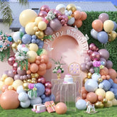 Pastel Balloon Arch Kit: 122pc Macaron & Metallic Balloons, Boho Party Decor