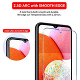 ? 3+3 PACK? Designed for Samsung Galaxy A14 5G Screen Protector Samsung A14 5G Screen Protector Tempered Glass Film,?EasyInstall Tool?9H, Ultra HD,