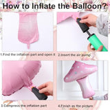 Fairy First Birthday Balloon Arch Kit 135Pcs Pastel Pink Purple Balloons With Purple Butterfly And Mushroom Foil Balloon For Spring Fairy Thmem Birthday Party Decorations (Pink Purple)