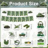 Camo Birthday Party Decorations - 13Pcs Army Party Decorations Set Military Themed Happy Birthday Banner Hanging Swirls Honeycomb Centerpieces Decor Supplies For Boys