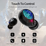 Kids Wireless Earbuds For Small Ears, Touch Control Headset In-Ear Wireless Headphones, Bluetooth 5.3 Noise Reduction Earphones With Blinking Eyes Charging Case