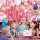 Rose Pink Balloon Garland Kit – 150pcs Hot Pink, Confetti & Metallic Balloons for Party Decor