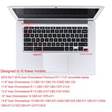 Keyboard Cover Skin Compatible with Acer Chromebook R13 CB5-312