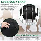Business Laptop Backpack, 15.6 Inch Travel Laptop Bag Rucksack With Usb Charging Port, Waterresistant Bag Daypack For Work College Computer Men Women Backpack, Black