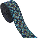 Boho Jacquard Ribbon 5 Yards Green Embroidery Jacquard Trim For Sewing