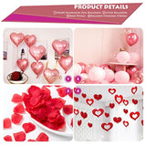 Valentines Day Balloons Kit, 101 Pack Rose Gold Pink Heart Balloons With Rose Petals, I Love You Balloons For Anniversary Mothers Day Wedding Romantic Decorations Special Night,Va-Ba-01