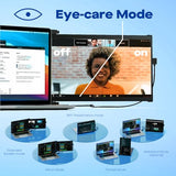 New Mobile Pixels Duex Max Ds Portable Monitor, 14.1" Fhd 1080P Ips Ultra Slim Laptop Screen Extender, Usb A/Usb C/Hdmi Plug And Play Laptop Monitor, Windows/Mac/Android/Switch Coatible