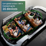 Portable Wifi Hotspot For Travel, Safe For Car Truck Use, Pocket Wifi Device | No Sim | Prepaid Data Multi-Carrier | Connects 16 Devices | With 10Gb Usa Data