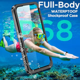 Samsung Galaxy S26 Ultra Waterproof Case, Clear Shockproof Dustproof Full Body Rugged Transparent Underwater Phone Case with Built-in Screen Protector
