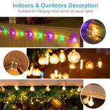 24 Pcs Christmas Light Clips, Adhesive Hooks For Outdoor String Lights, Heavy Duty Cable Clips With Waterproof Adhesive Strips, Uv-Resistant Wall Wire Cord Holder For Porch Patio Decor