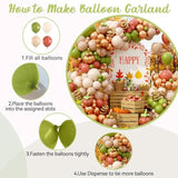 Fall Balloon Arch Kit: Burnt Orange, Green & Gold Thanksgiving Decor