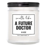 You Nique Designs Future Doctor Candle 9 Oz - Med Student Gift, Medical Student Gifts & Medical School Graduation Gifts - Future Doctor Candles For Med Students (Mahogany Teakwood)