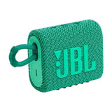 JBL Go 3 Eco - Portable Mini Bluetooth Speaker, big audio and punchy bass, IP67 waterproof and dustproof, 5 hours of playtime, Made in part with recycled materials (Eco Green)