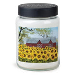 Ll-Bj1134 Sunshine Sunflower Field Lemongrass Lavender Jar Candle, 26 Oz