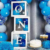 First Birthday Decorations For Girl Or Boy,3 Pcs One Balloon Boxes For