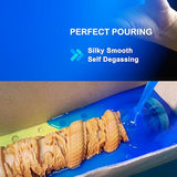 Silicone Mold Making Kit, Liquid Silicone For Molds Making 30A Sapphire Blue, High Strength Silicon Rubber 4.4 Lbs, 1:1 By Volume Ideal For Mold Casting Of Resin/Jewelry/Candle/Concrete/Plaster