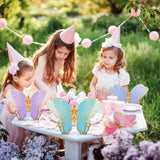 20PCS Butterfly Table Centerpieces, 3D Golden Butterfly Party Decor for Birthday & Baby Shower