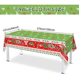 172 Pc Christmas Ugly Sweater Party Set Plates Cups Napkins Cutlery Tablecloth