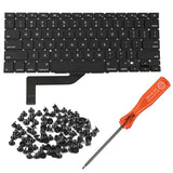 Us A1398 Keyboard Replacement For Macbook Pro Retina 15" A1398 Mid 2012- Mid 2015 Us Layout With Keyboard Screws And Screwdriver