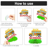 Back To School Table Decorations 9 Pcs, Back To School Honeycomb Centerpiece Table Toppers - Back To School Party Supplies Perfect For Classroom Decorations And School Events