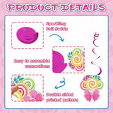 Candyland Party Decorations - 32 Pcs Candy Hanging Swirls