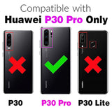 Phone Case for Huawei P30 Pro with Tempered Glass Screen Protector
