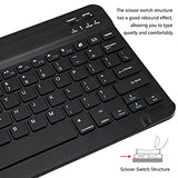 Ultra-Slim Bluetooth Keyboard Portable Mini Wireless Keyboard Rechargeable For Apple Ipad Iphone Samsung Tablet Phone Smartphone Ipados Ios Android (10 Inch Black)