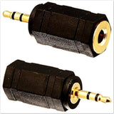 3.5Mm Stereo Jack To 2.5Mm Stereo Plug Earphone Adapter - 2.5Mm Stereo Male To 3.5Mm Stereo Female (2 Pack)