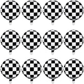 24 Pcs 18" Checkered Racing Balloons for Car Theme Parties