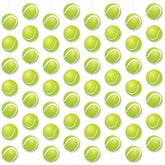 8 Pcs Tennis Garland Banner, Tennis Paper Cutouts Hanging Swirl, Sports Balls Hanging Decorations For Birthday Party Wedding Baby Shower Home Classroom Decor Favors