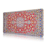 Persian Rug Large Mouse Pad With Stitched Edges, Xxl Thick Waterproof Vintage Retro Boho Mousepad Desk Pad, 31.5"X15.7" Computer Laptop Protector Desk Mat For Desktop With 4Mm Non-Slip Base