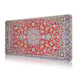 Persian Rug Large Mouse Pad With Stitched Edges, Xxl Thick Waterproof Vintage Retro Boho Mousepad Desk Pad, 31.5"X15.7" Computer Laptop Protector Desk Mat For Desktop With 4Mm Non-Slip Base