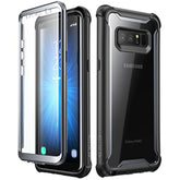i-Blason Case for Galaxy Note 8 2017 Release, Ares Series Full-body Rugged Clear Bumper Case with Built-in Screen Protector (Black)
