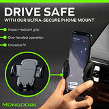 Air Vent Car Phone Mount Holder - Locking Cell Phone Car Mount Universal for Any Smartphone, iPhone, Android - Clip On Car Phone Holder for Dashboard