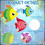 20 Pcs Tropical Fish Garland Kit Under The Sea Party Decorations Ocean Animals Banner Mermaid Streamers Strings Hanging Swirls For Kids Home Classroom Baby Shower Birthday Party Supply Favor