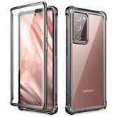 For Galaxy Note 20 Ultra Case With Screen Protector Clear 360 Full Body Rugged Protective Shockproof Hard Back Cover Heavy Duty Defender Bumper For Samsung Note 20 Ultra 5G 6.9" - Black