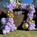 Pastel Purple Latex Party Balloons - 100 Pack 12 Inch Round Helium Lavender Light Purple Lilac Balloons For Wedding Baby Shower Birthday Party Decorations