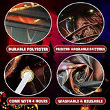 Scary Halloween Banner Classic Horror Movie Character Door Cover Backdrop Party Decor