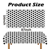3PCS Soccer Tablecloths Soccer Birthday Party Decorations Disposable Sports Plastic Table Cover for for Sports Ball Theme Outdoor Picnic Party Supplies (54 X 87inch)