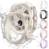 6+6 Pack Galaxy Watch 7 Ultra 47Mm Screen Protector- Protective Case+Tempered Glass Screen Protector Full Coverage Hard Pc Protective Cover Hd Thin Cover For Samsung Galaxy Watch 7 Ultra 47Mm Women