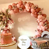 Dusty Rose Balloon Garland Retro Pink Gold Balloon Arch150Pcs Latex Pastel Mauve Pink Party Balloons Kit For Baby Shower Bridal Shower Girl Birthday Wedding Boho Party Decoration