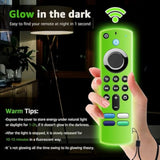 (3 Pack) Fire Stick Remote Cover For Alexa Voice Remote 3Rd Gen, Replacement Case For Fire Tv Stick 4K Streaming Device (Glow Green&Sky Blue&Orange)