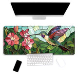 Large Mouse Pad, Big Gaming Mousepad, Desk Mat For Desktop, Thick Non-Slip Waterproof Rubber Base, Mouse Pads For Office, Computer, Keyboard, Laptop 31.5X11.8 In, Hummingbird